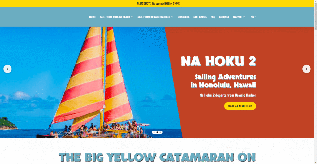 Na Hoko 2 Catamaran in Hawaiʻi