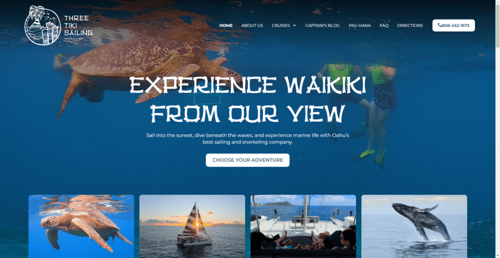 Three Tiki Sailing in Hawaiʻi