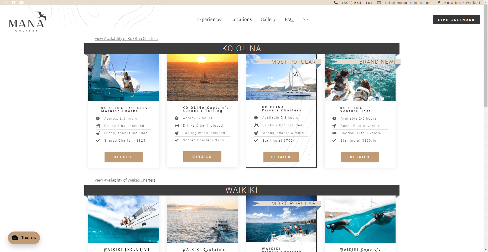 Mana Cruises in Hawaiʻi