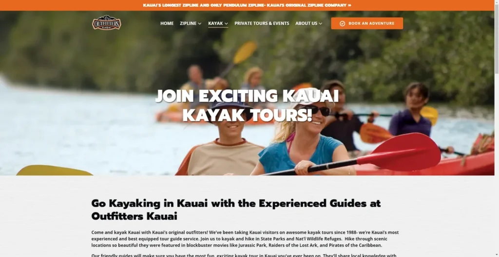 Outfitters Kauai Kayak Tours in Hawaiʻi