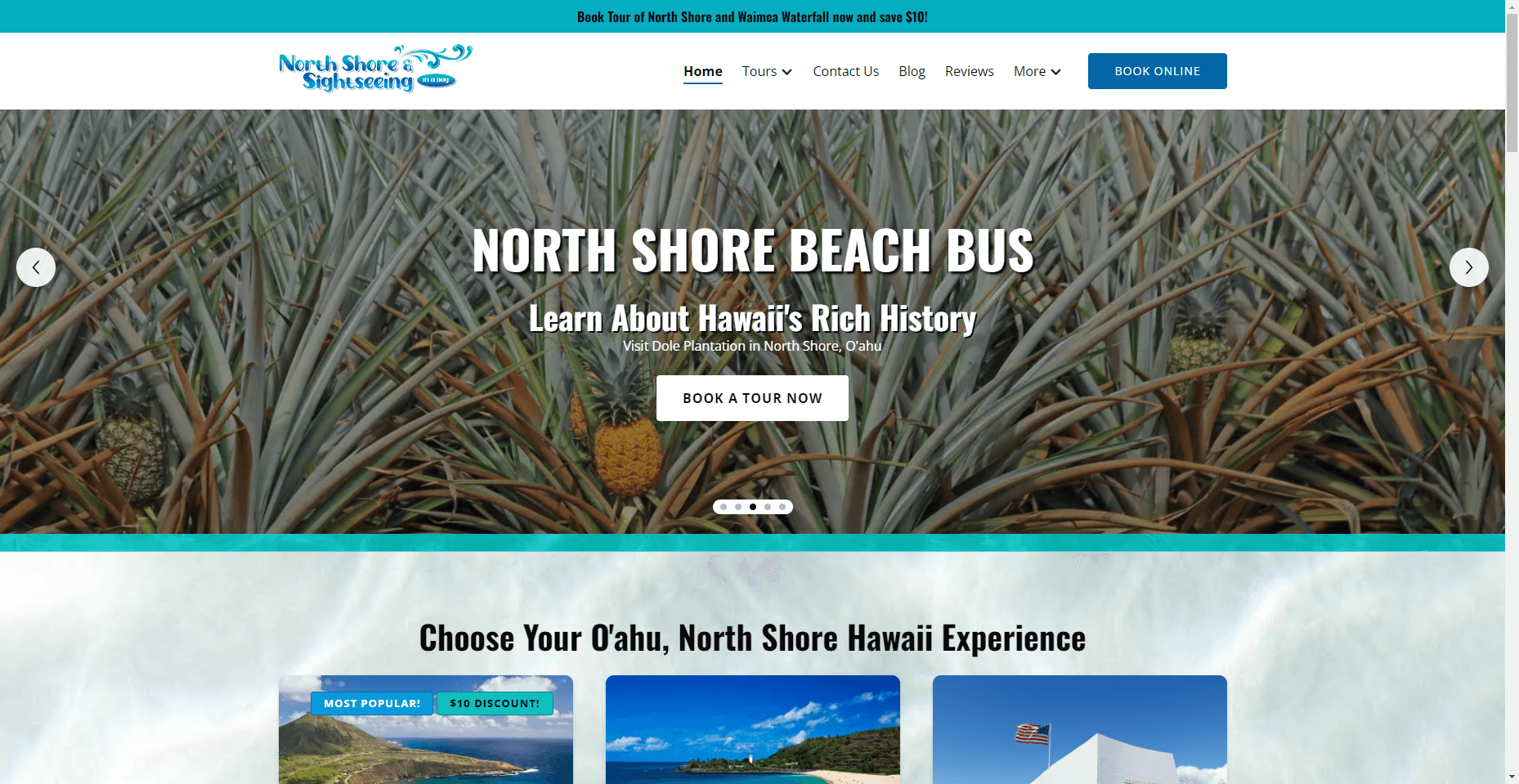 North Shore Beach Bus in Hawaiʻi