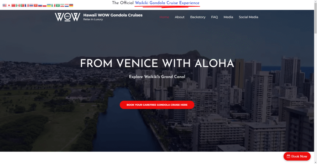 Gondola Cruises Hawaii WOW in Hawaiʻi