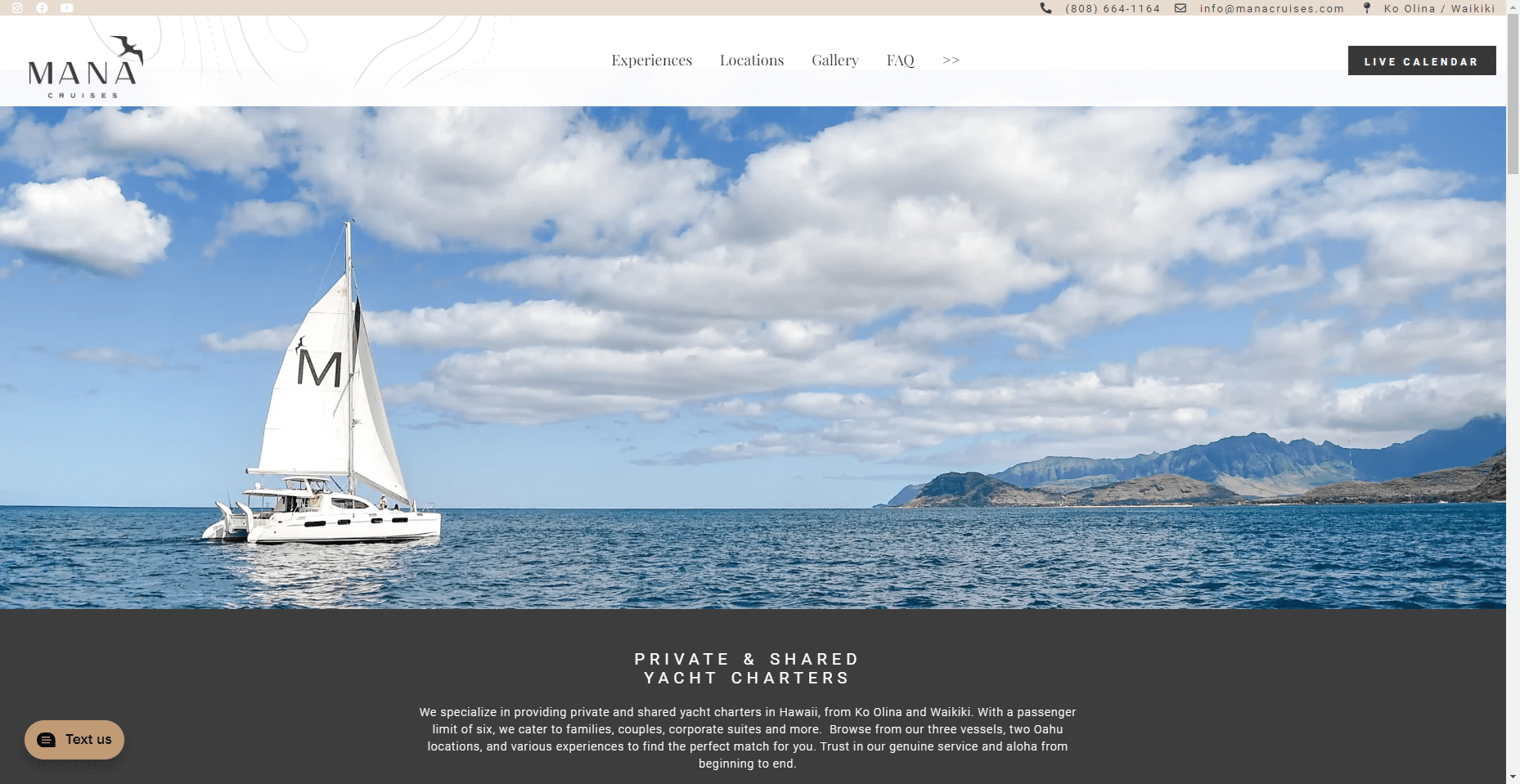 Mana Cruises in Hawaiʻi
