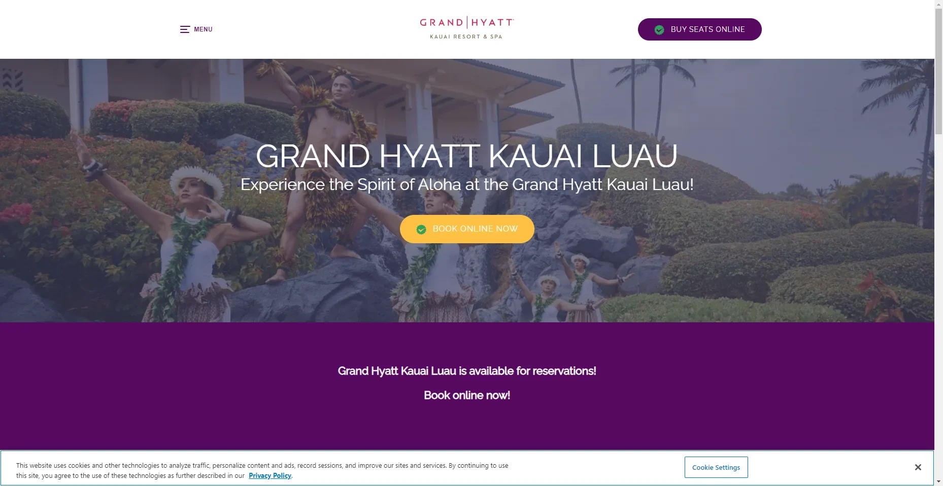 Grand Hyatt Kauaʻi Luau in Hawaiʻi