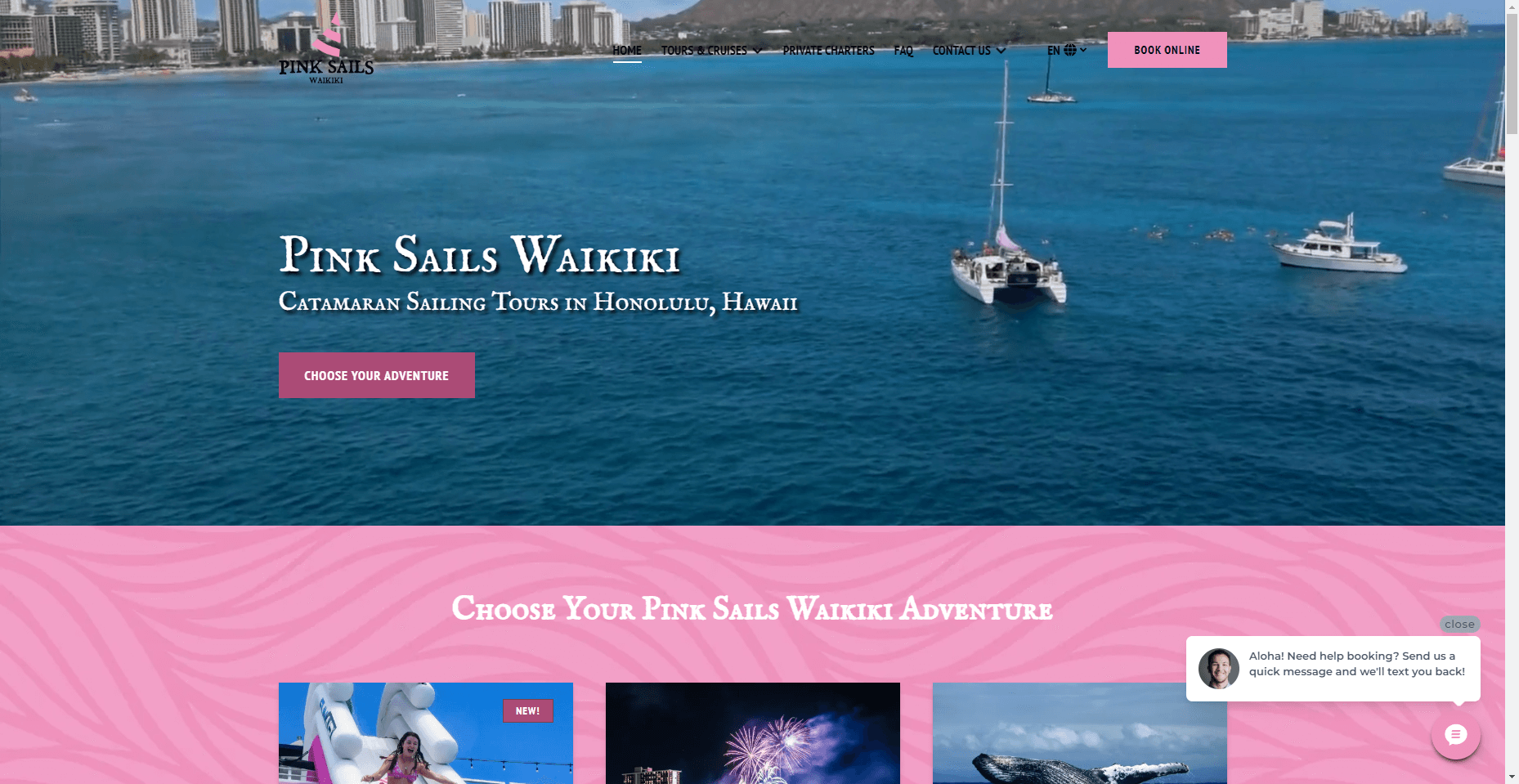 Pink Sails Waikiki in Hawaiʻi