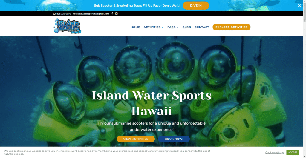 Island Water Sports Underwater Scooters in Hawaiʻi