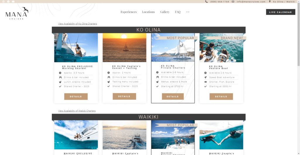 Mana Cruises in Hawaiʻi