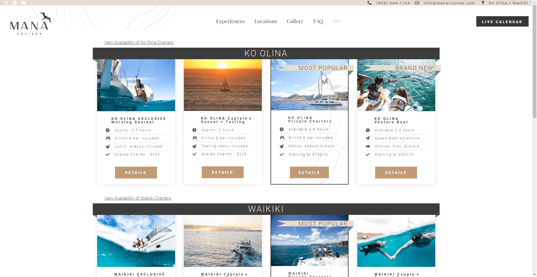 Mana Cruises in Hawaiʻi