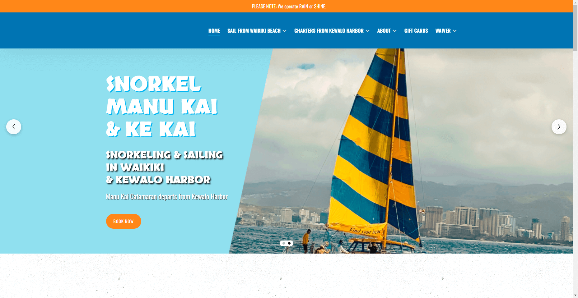 Manu Kai Catamaran in Hawaiʻi