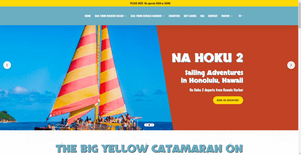 Na Hoku ll Catamaran in Hawaiʻi
