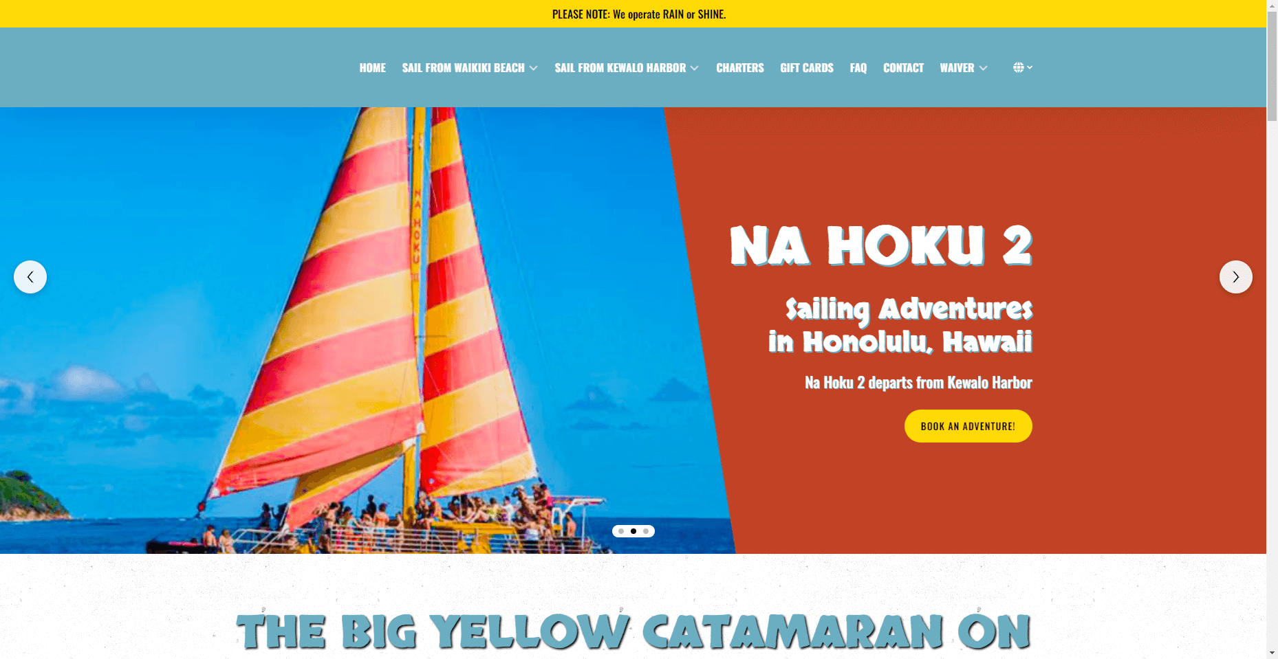 Na Hoku ll Catamaran in Hawaiʻi