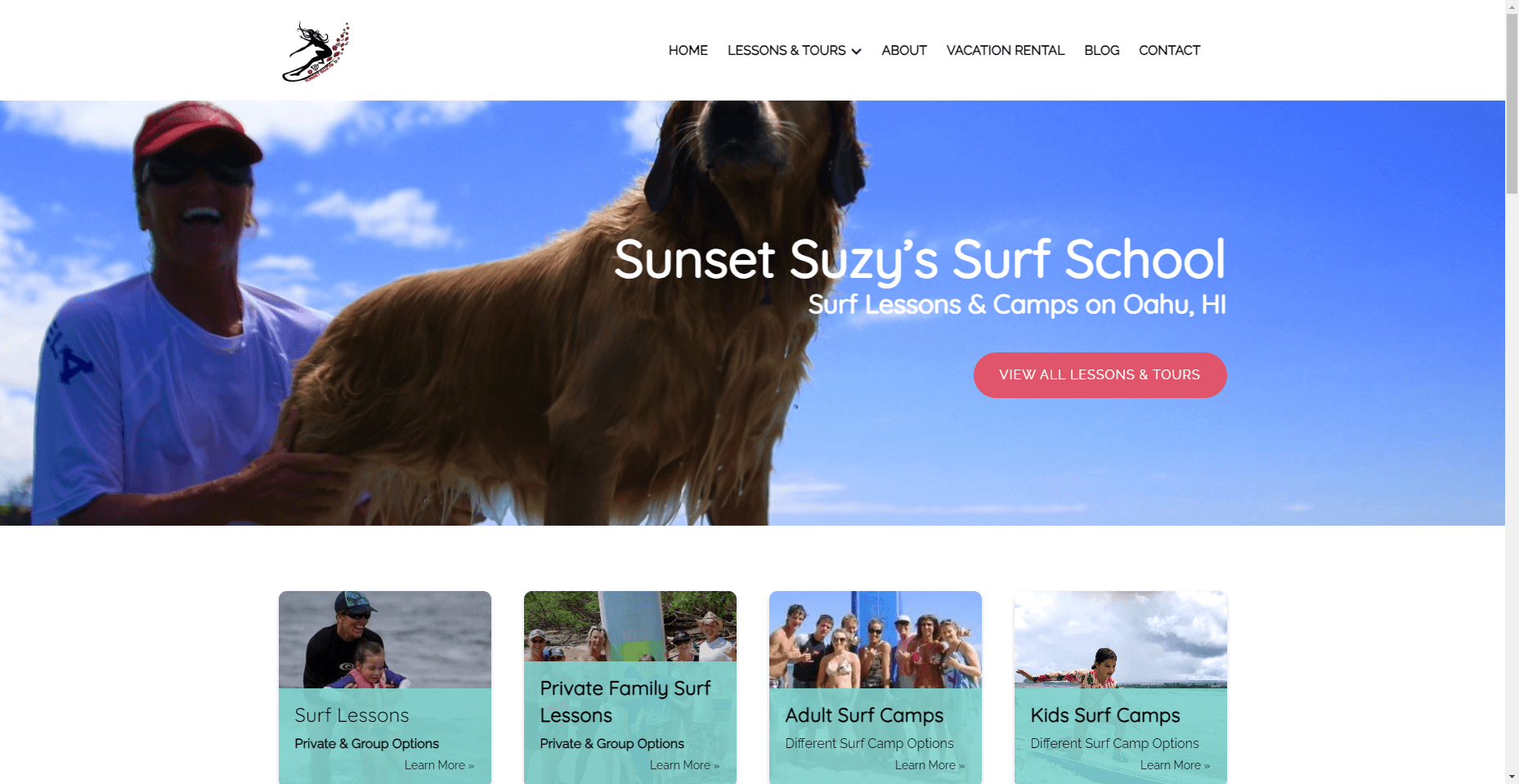 Sunset Suzy’s Surf School in Hawaiʻi