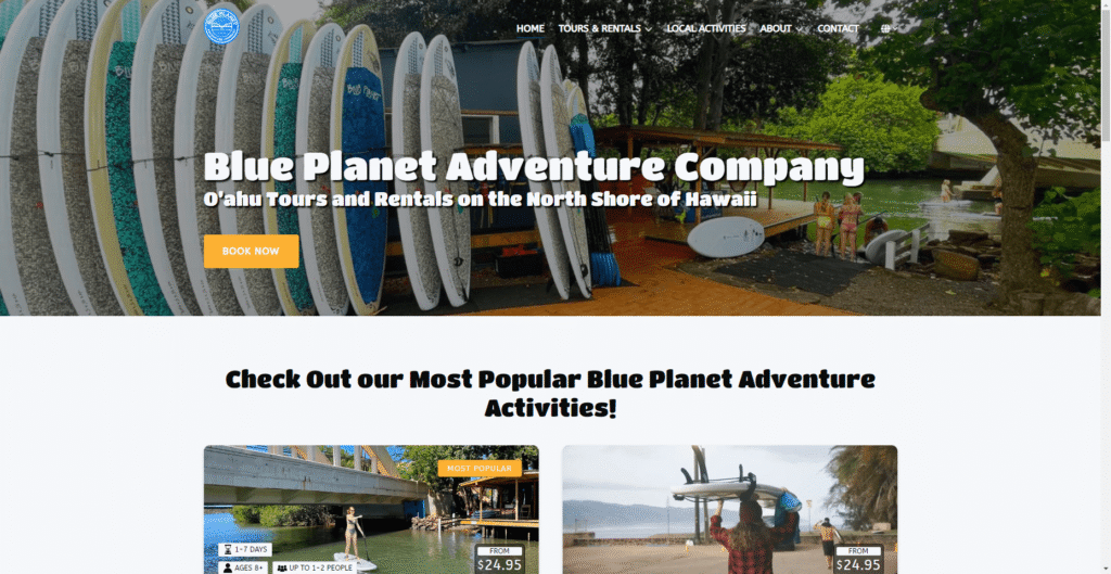 Blue Planet Adventure Company in Hawaiʻi