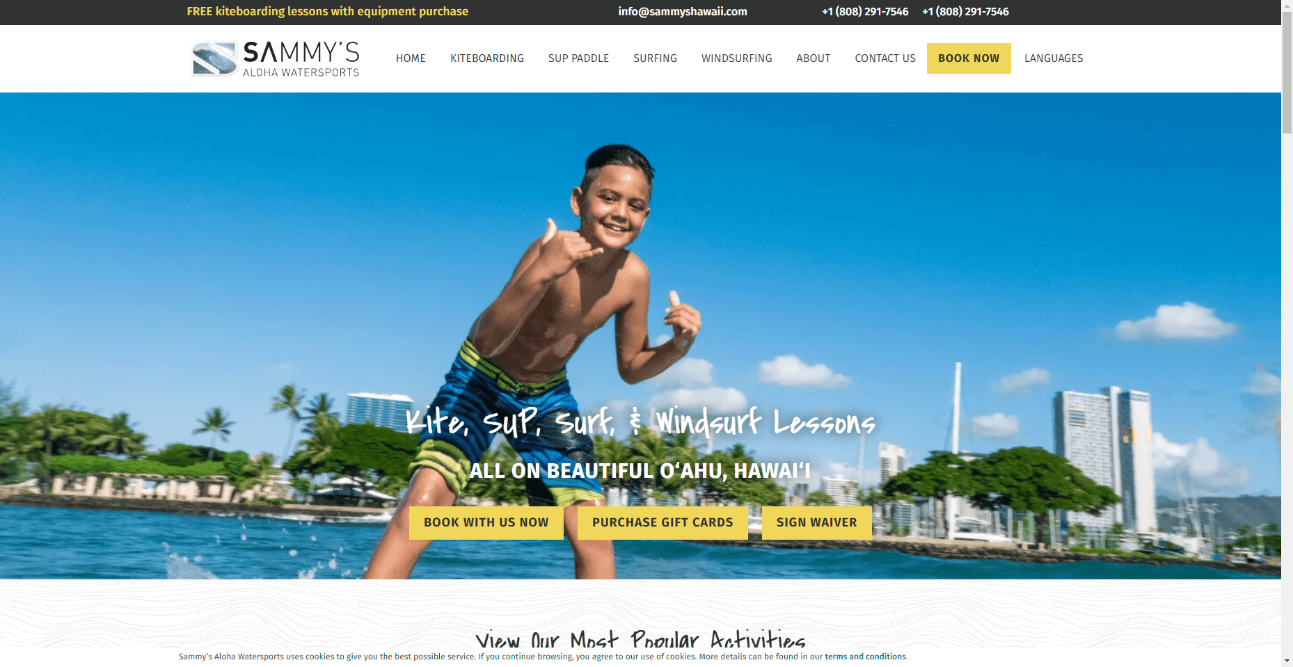 Sammy’s Aloha Watersports in Hawaiʻi