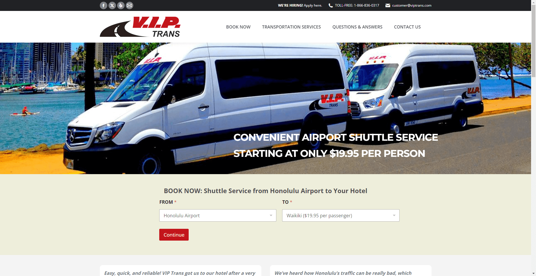 VIP Trans in Hawaiʻi