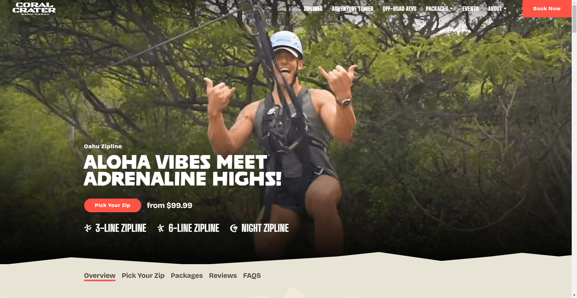 Coral Crater Zipline in Hawaiʻi