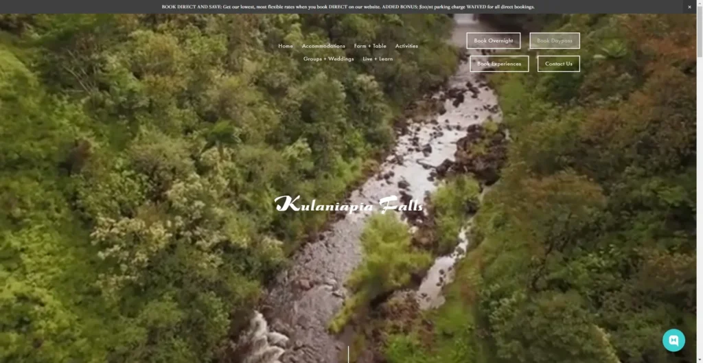 Kulaniapia Falls in Hawaiʻi