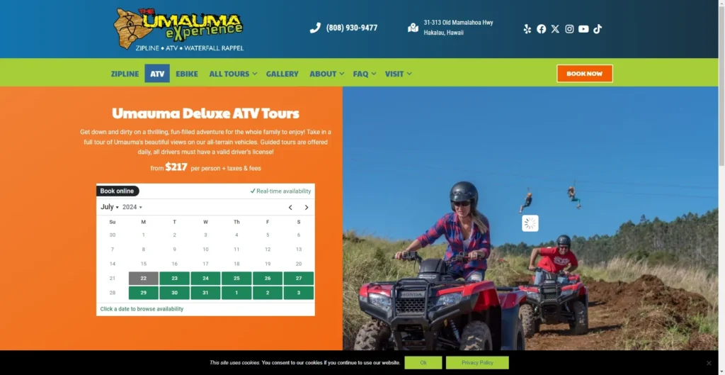 The Umauma Experience – Deluxe Big Island ATV Tour & Waterfall Swim in Hawaiʻi