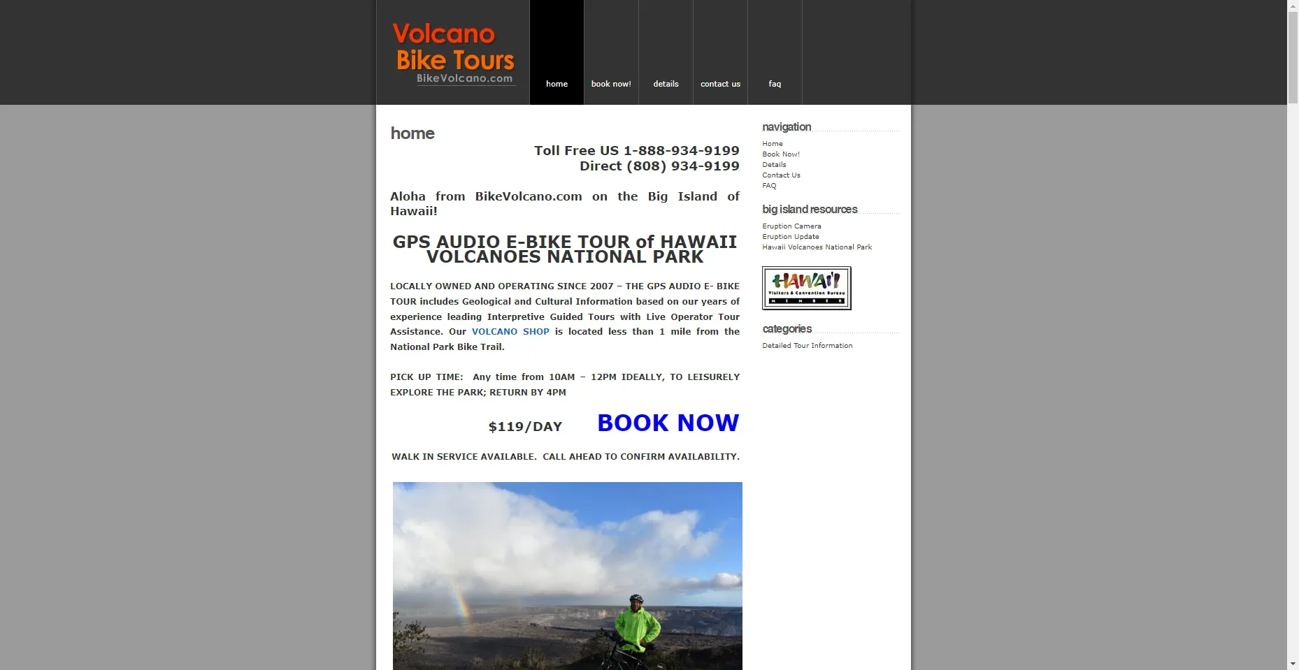 Bike Volcano in Hawaiʻi