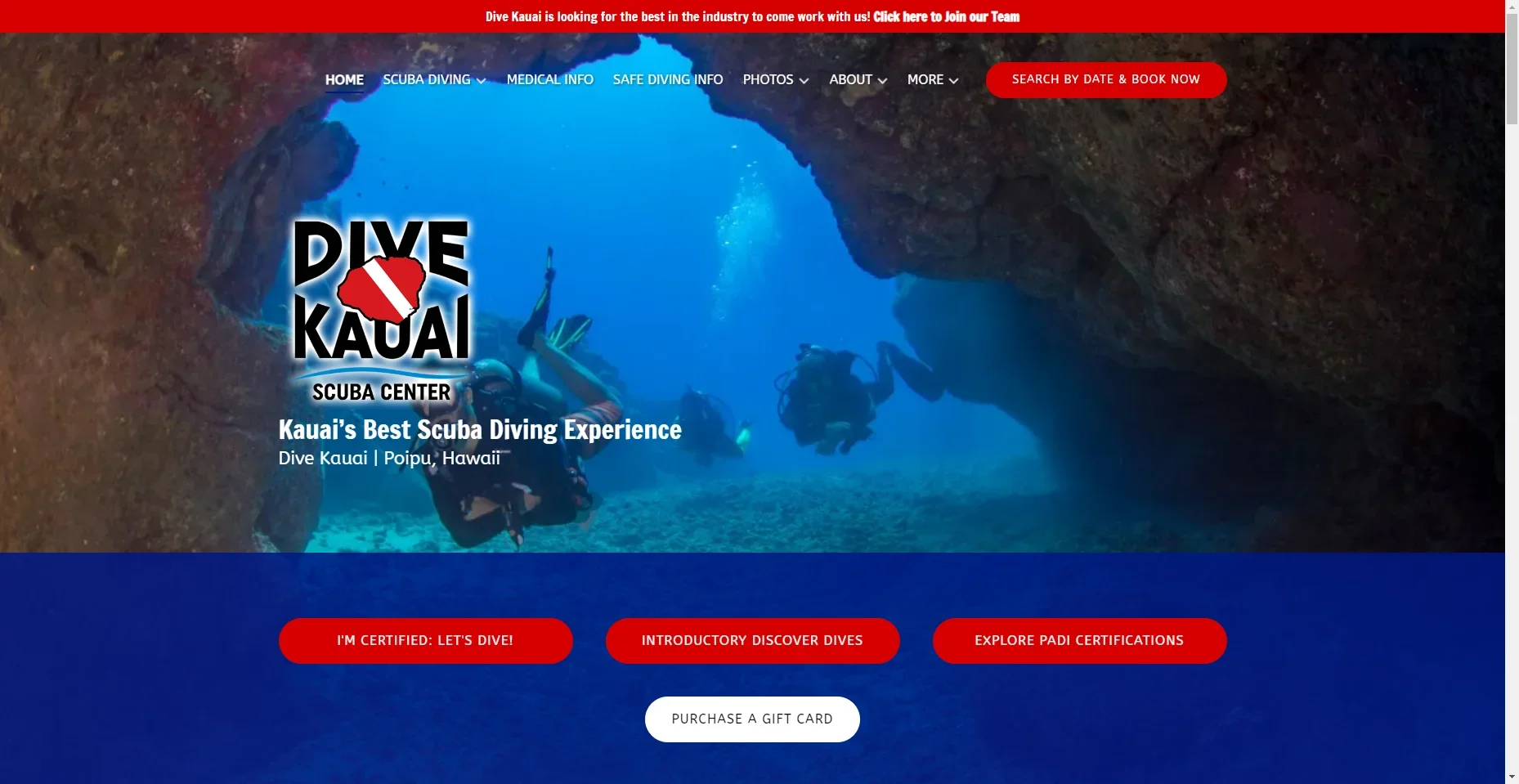 Dive Kauai in Hawaiʻi